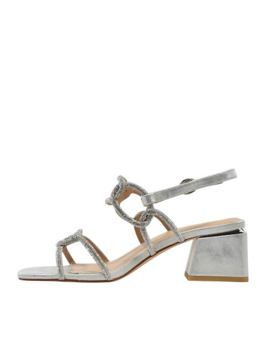 Damen Sandalen Silber