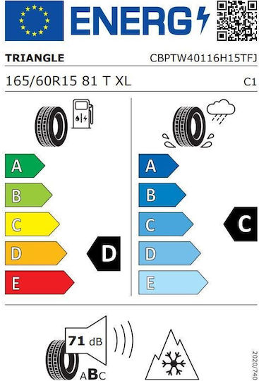 Triangle Tw401 165/60R15 81E-Commerce-Website XL Winter Reifen Auto