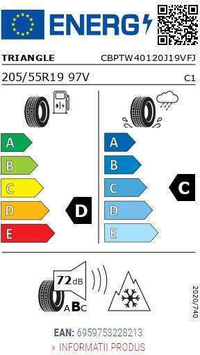 Triangle Tw401 205/55R19 97V XL Χειμερινό Λάστιχο Αυτοκινήτου