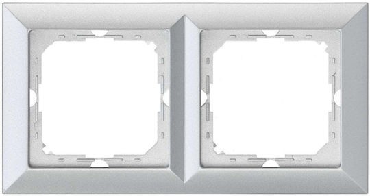 Double Pearl Silver Frame