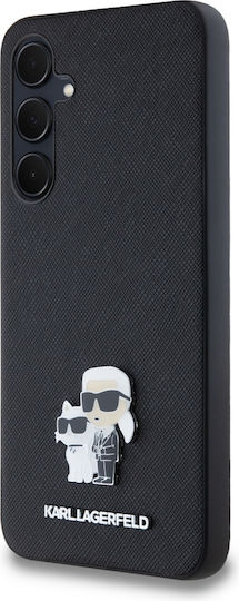 Karl Lagerfeld Black Saffiano Karl&choupette Pin Back Cover Plastic Black (Karl Lagerfeld A35 A356)