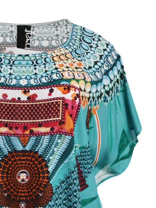 Mat Fashion Γυναικείο Καφτάνι Παραλίας Πράσινο