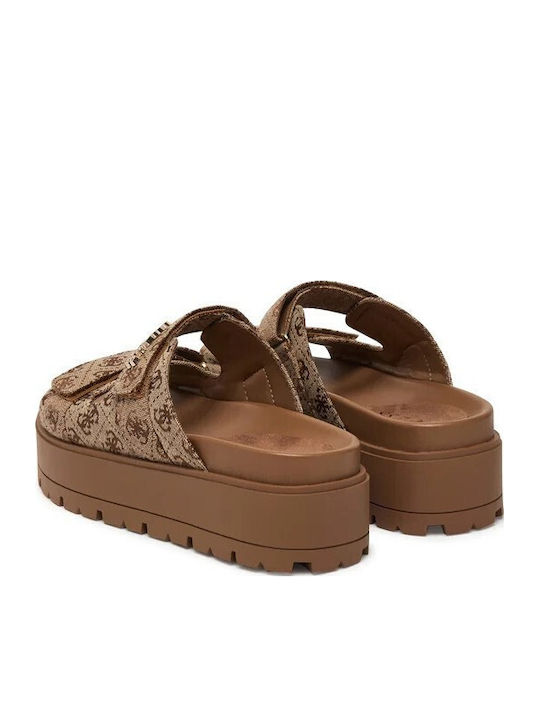 Γυναικεία Σανδάλια Flatforms Μπεζ