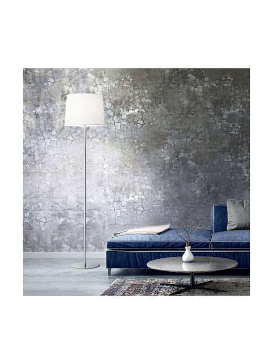 Ideal Lux Set Up MPT Lampa de podea Î145xL28cm. cu Soclu pentru Bec E27 Alb