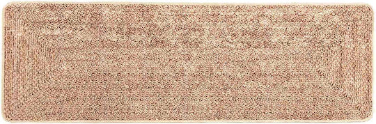 vidaXL Marsa Non-Slip Rectangular Yellow Rug 100x350cm