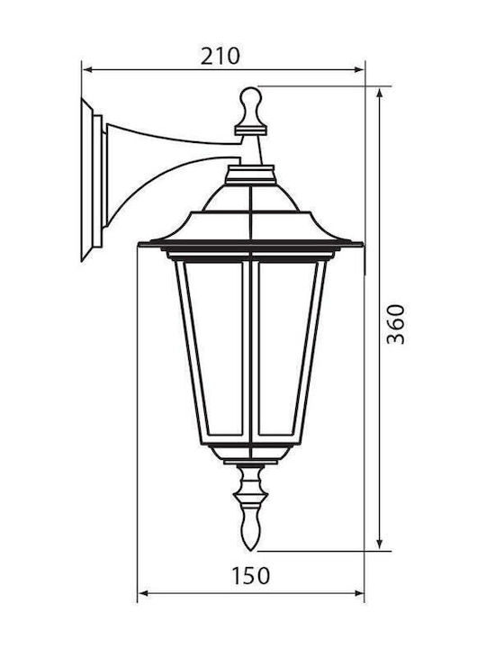 Vivalux Maribor Bronze Wall-Mounted Outdoor Lighting Vivalux Maribor Bronze Wall-Mounted Outdoor Lighting