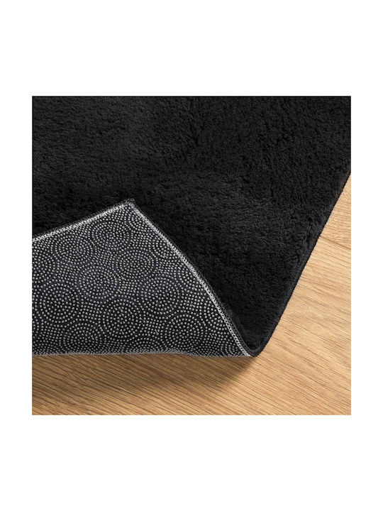 vidaXL Huarte Rutschfester Teppich 1000x80cm Schwarz