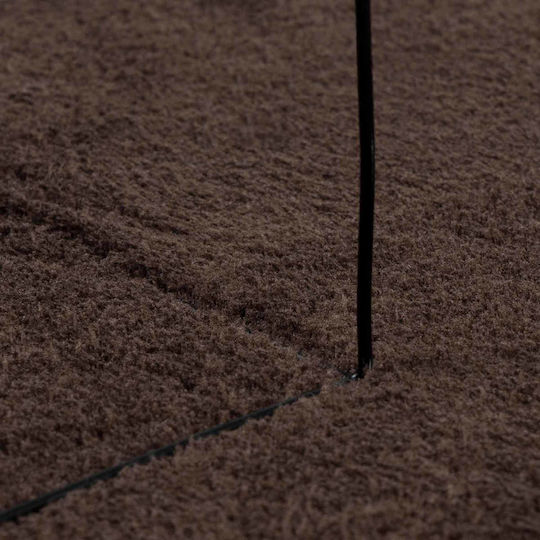 vidaXL vidaXL Non-slip Rectangular Brown Living Room Rug 400x80cm