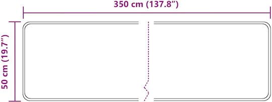 vidaXL Marsa Αντιολισθητικό Χαλί Διάδρομος Άμμος 50x350cm