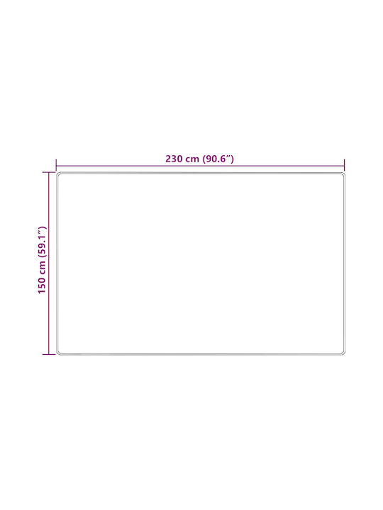 vidaXL Marsa Non-Slip Rectangular Beige Rug 150x230cm