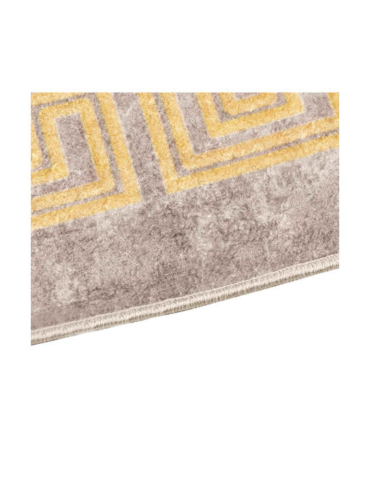 vidaXL Marsa Rutschfest Wohnzimmer Teppich Rechteckig Grau 100x200cm