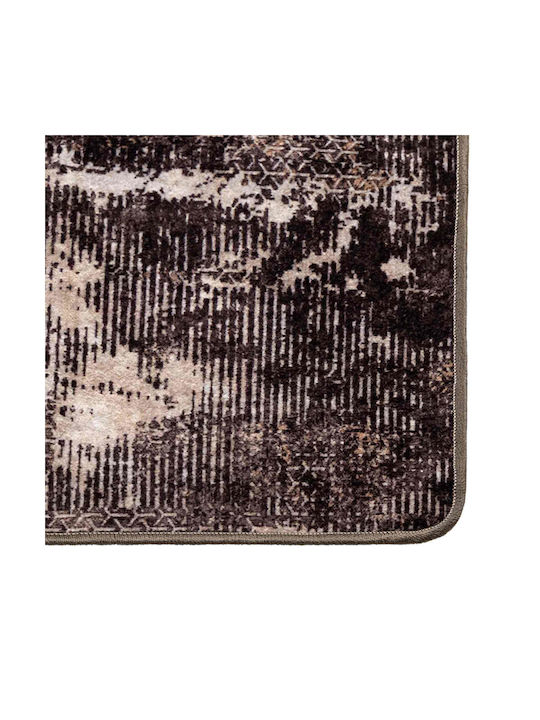 vidaXL Marsa Rutschfestes Rechteckiges Wohnzimmer Teppich Schwarz 80x100cm