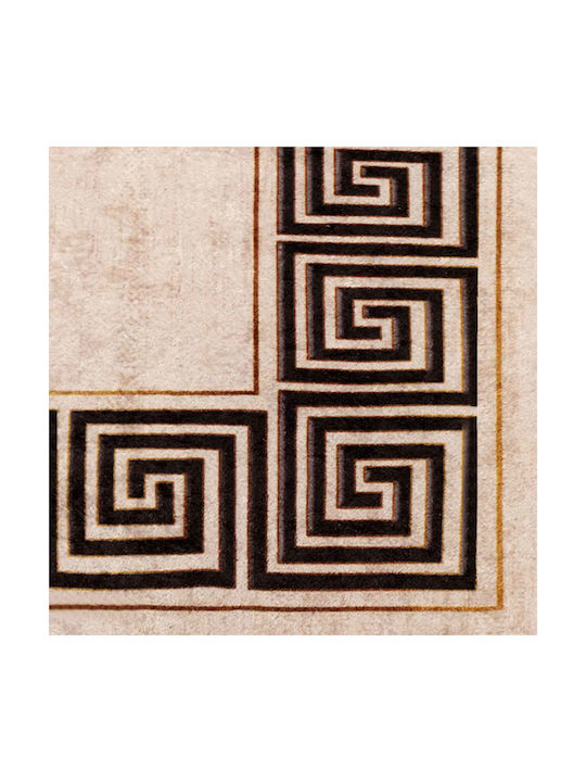 vidaXL Marsa Non-Slip Rectangular Black Rug 100x350cm