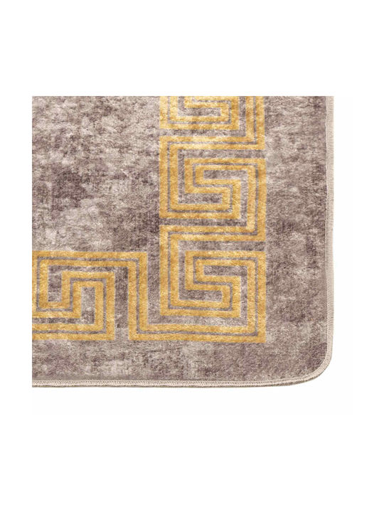 vidaXL Marsa Non-Slip Rectangular Gray Rug 100x350cm