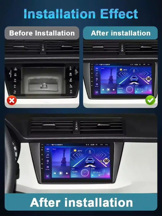 Skoda Fabia 2015-2022 Андроид Мултимедия 4-64GB Octacore CarPlay Android Auto GPS Wi-Fi Bluetooth SG-284