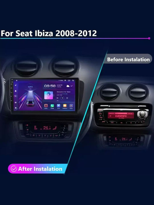 Seat Ibiza 2008-2012 Android Multimedia 4-64GB Octacore CarPlay Android Auto GPS Wi-Fi Bluetooth SG-314