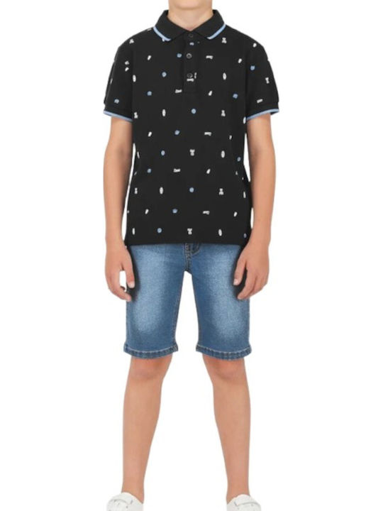 Joyce Kids Set with Shorts Summer 2 Pieces Black
