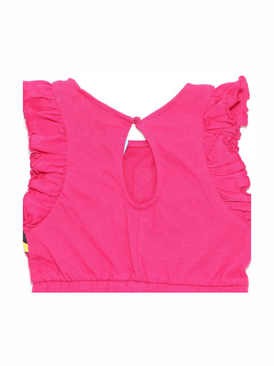 Playsuit Kids Shorts/Bermuda Fabric Minnie Mouse Fuchsia
