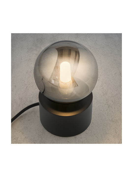 Ideal Lux Perlage TL1 Μεταλλικό Πορτατίφ για Ντουί G9 με Μαύρο Καπέλο και Βάση