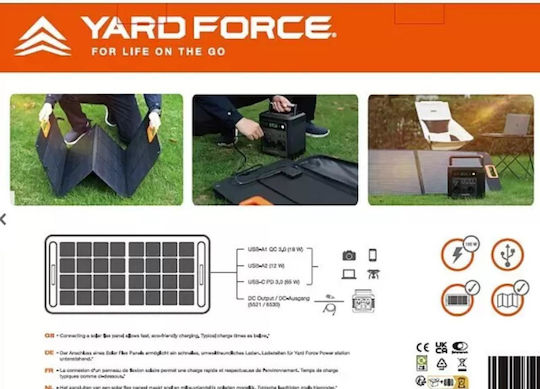 Yard Force Sonnenkollektor für CCTV-Systeme YF-LX-SPP20