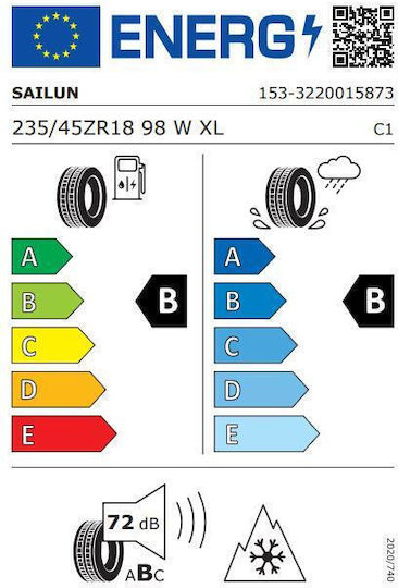 Sailun Atrezzo 235/45R18 98W Autoreifen 4 Jahreszeiten