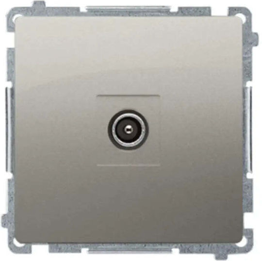 Kontakt-simon Antenna Socket R-tv Separated Satin End Bmak3.01/29