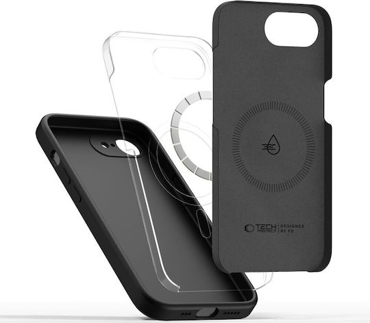 Tech-Protect Back Cover Σιλικόνης Μαύρο (iPhone 17e / 16e)