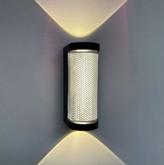 Ax155 Outdoor Led Wall Light 8w Metal Black