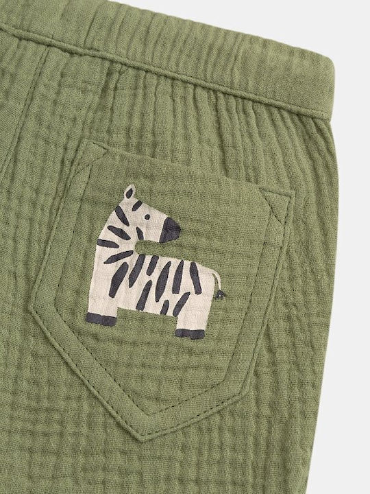 Kids Fabric Shorts/Bermuda Green