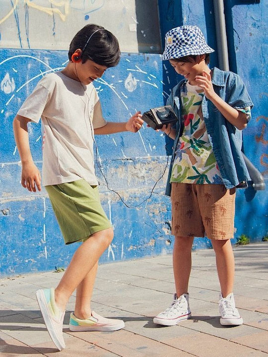 Kids Shorts Bermudas Fabric Brown