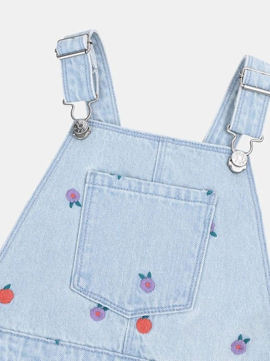 Kids Fabric Dungarees Blue