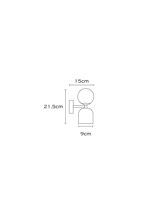 Wall Lamp with GU10 Socket Gray Wall Lamp with GU10 Socket Gray
