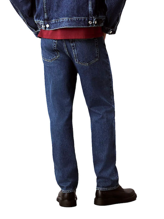 Calvin Klein Men's Jeans Pants Regular Fit Tapered Dark Aged Denim