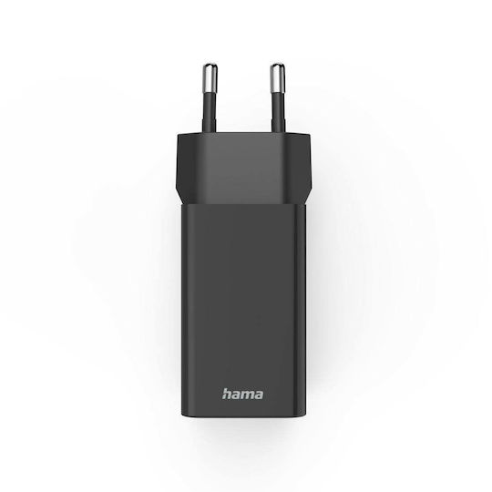 HAMA Charger Without Cable with 3 USB-A Ports and USB-C Port 35W Power Delivery / Quick Charge 3.0 Blacks (00201990)