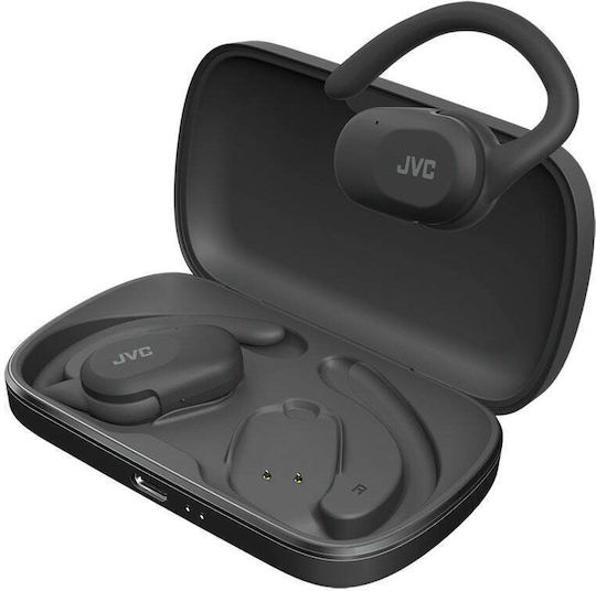 JVC HA-NP40T In-ear Bluetooth Handsfree Ακουστικά με Αντοχή στον Ιδρώτα και Θήκη Φόρτισης Μαύρα