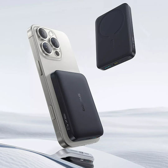 Baseus EnerFill FM11 MagSafe Power Bank 10000mAh 22.5W με Θύρα USB-C Power Delivery Γκρι
