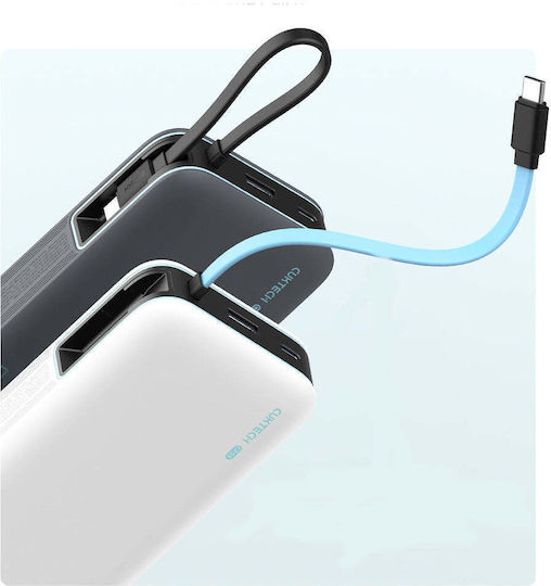 Cuktech CUKP200NGLLG Power Bank 20000mAh 55W with USB-A Port and USB-C Port White
