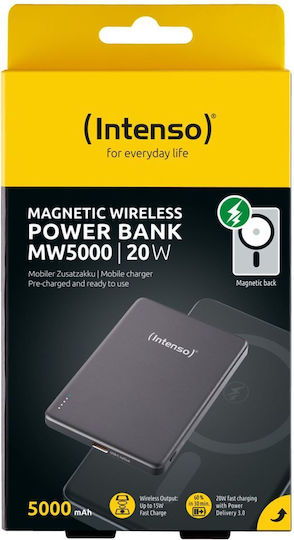 Intenso Mw MagSafe Power Bank 5000mAh 50W With USB-C Output Port Grey