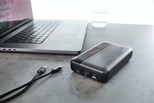 Intenso HE20000 Power Bank 20000mAh 100W with USB-A Port and 2 USB-C Power Delivery Ports Gray