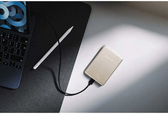 Intenso Mw MagSafe Външна Батерия 5000mAh с USB-C Изходен Порт Бежова