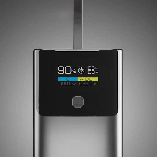 SBS Power Bank 10000mAh 20W cu Port USB-A și Port USB-C Livrarea energiei Gri