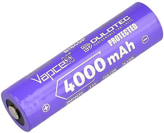 Vapcell Dulotec 18650 4000mah 10a Батерия B1840p С Повдигнат Плюс Защита