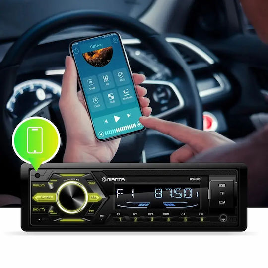 Manta Автомобилно Радио 1 DIN Bluetooth USB