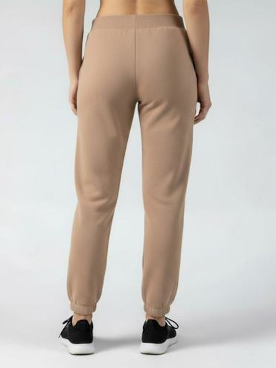 Wide Fleece Sweatpants Brown GA22502-Brown