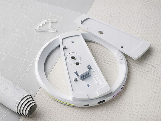 Vertical Console Stand Zola Compatible Ps5 Ps5 Slim Ps5 Pro Rgb Lighting Fixing Screw Usb Power Light Gray