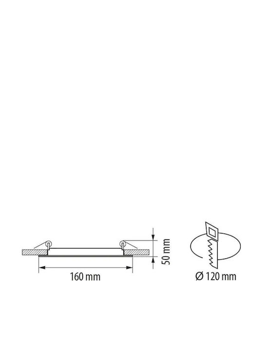 Ultralux LED Панел 12W с Неутрално Бяло Светлина 4200K
