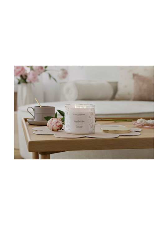 Laura Ashley – Kerzen – Kerze – Großes Gefäß 400 g – Grüner Tee & Aloe – A2258