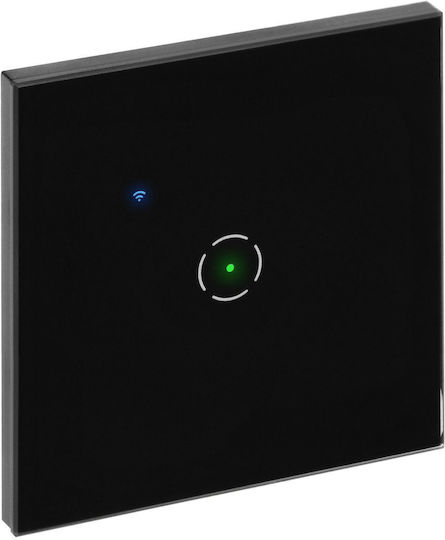 Orno Единичен Вграден Прекъсвач Wi-Fi Tuya Smart Home Черен