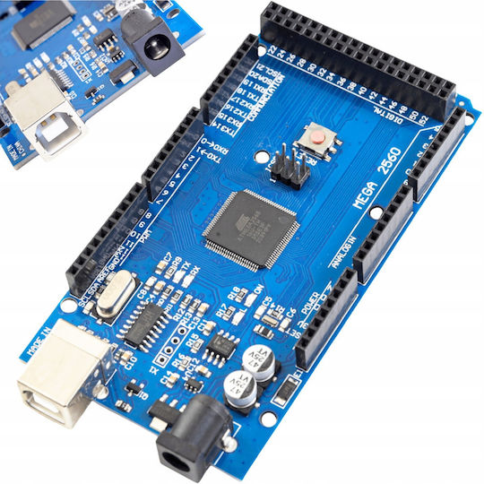Mega2560 R3 Development Board Compatible Arduino Zola Atmega2560 16 Analog Inputs 256kb Flash Memory 8kb Sram Usb Cable