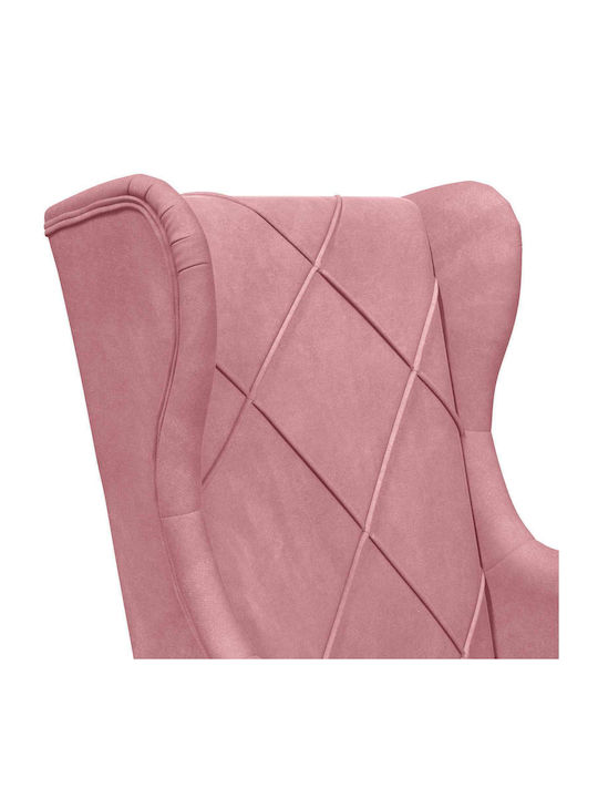 Sessel Samt Rosa 65x79x100cm